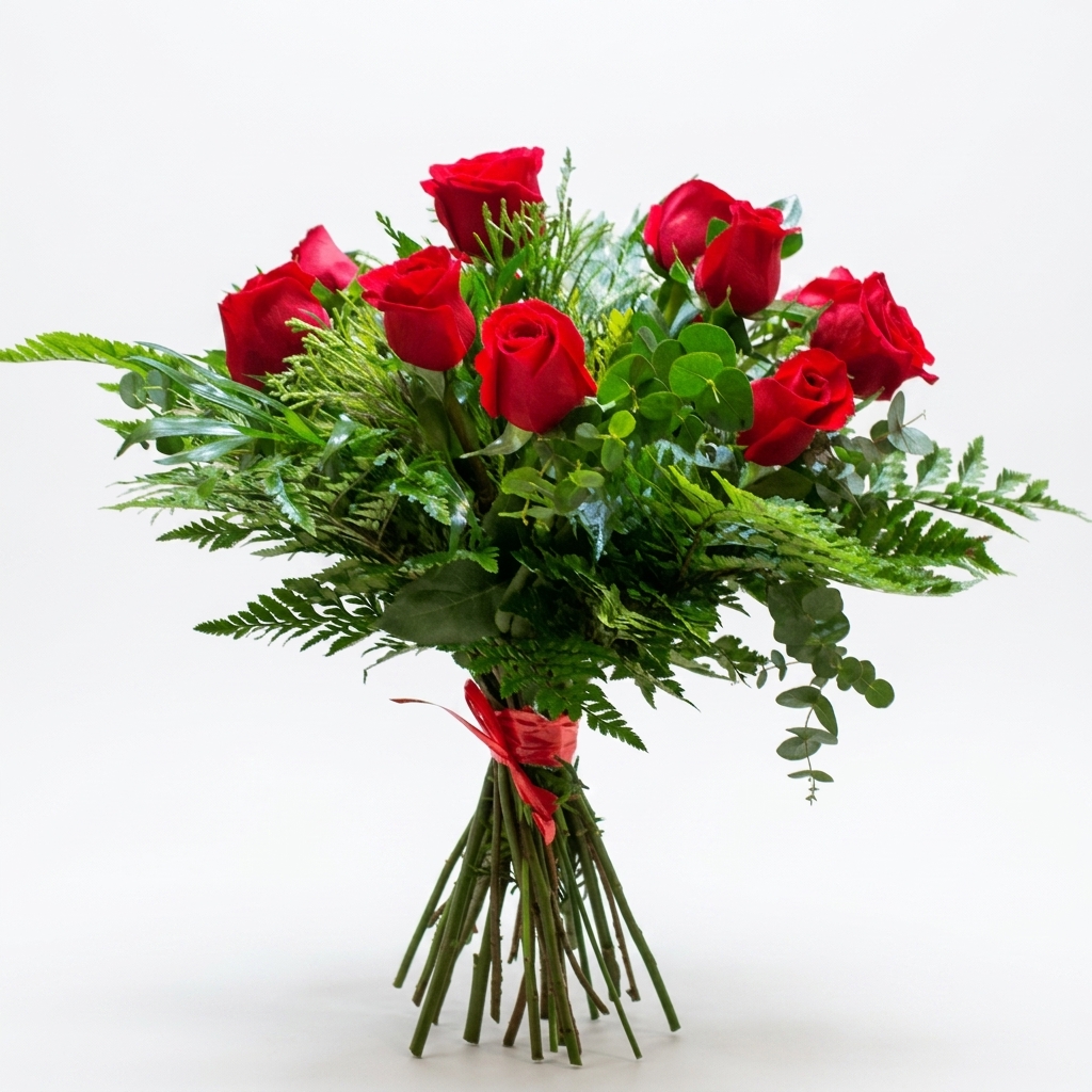Bouquet 12 rosas rojas - Imagen 4