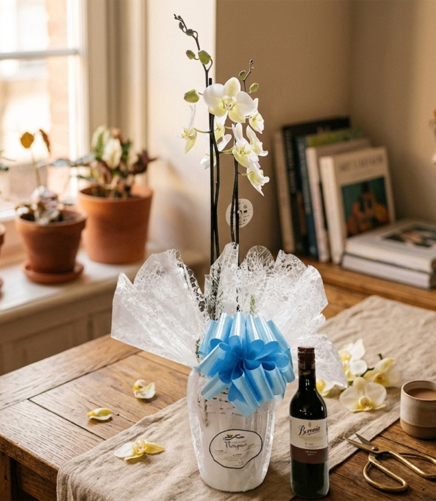 orquídea-cubremacetas-de-cerámica-botellita-beronia-rioja-175cl_floristeria_velez_malaga_flores_y_plantas_online_envio_a_la_axarquia_ramos_de_flores_a_domicilio_02