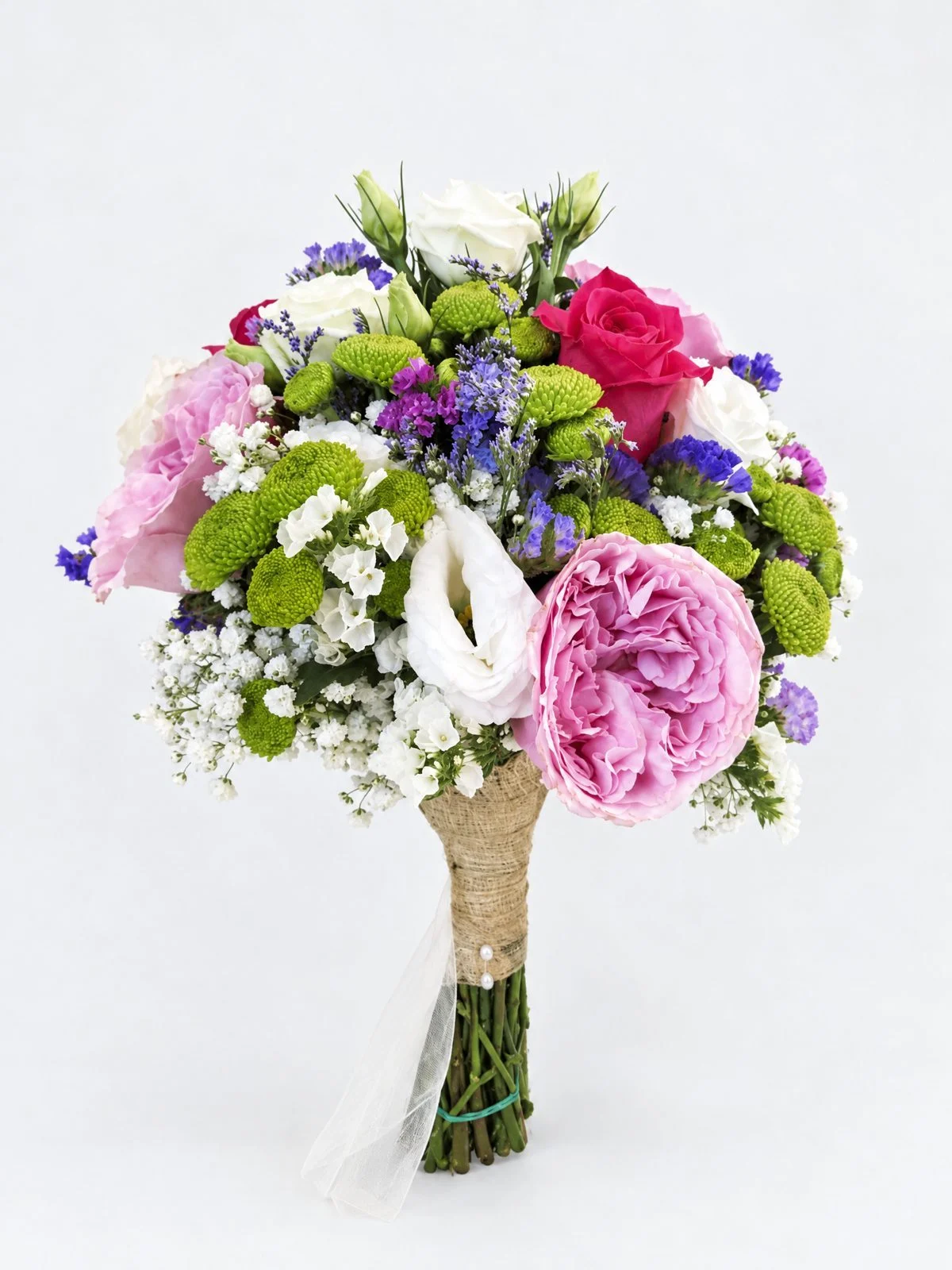 Colourful bridal bouquet